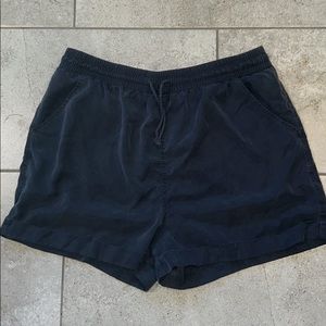 Elastic Waistband Cotton Shorts